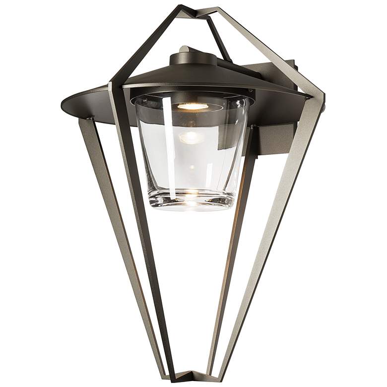 Image 1 Stellar Large Outdoor Sconce - Bronze Finish - Clear Glass
