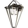 Stellar Large Outdoor Sconce - Bronze Finish - Clear Glass