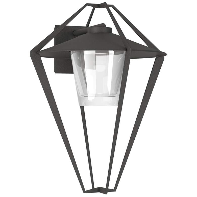 Image 1 Stellar Large Outdoor Sconce - Iron Finish - Clear Glass