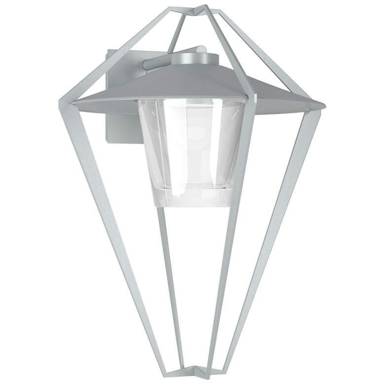 Image 1 Stellar Large Outdoor Sconce - Steel Finish - Clear Glass