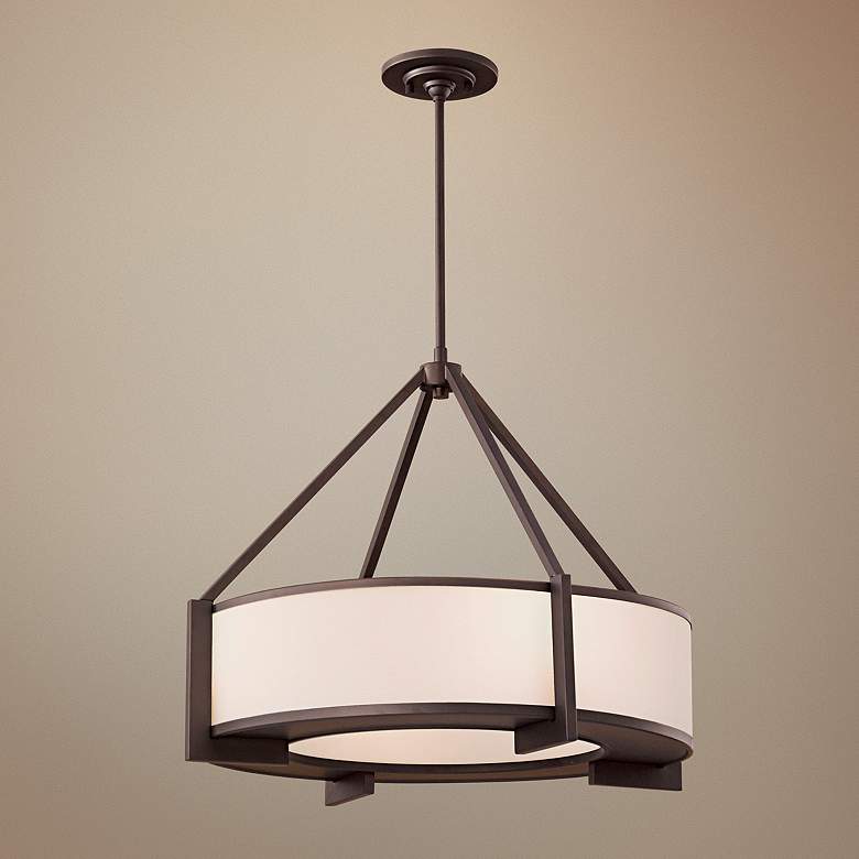 Image 1 Stelle 25" Wide Oil-Rubbed Bronze Pendant Light