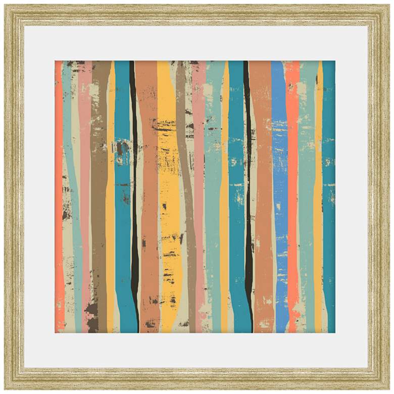 Image 1 Stems On Cream I 24 inch Square Framed Wall Art