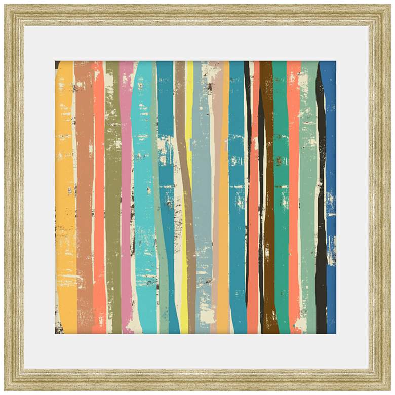 Image 1 Stems On Cream II 24 inch Square Framed Wall Art