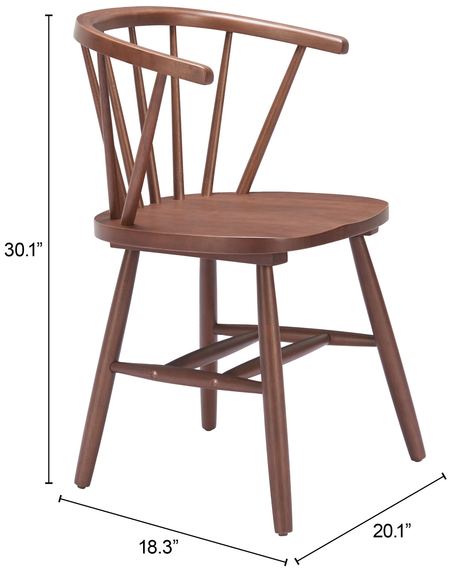 Image 7 Stenger Dining Chair (Set of 2) Walnut more views