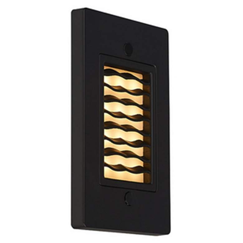 Image 1 Step 1 - Step Light - LED - Vertical Wave - 3000K - Bronze Finish