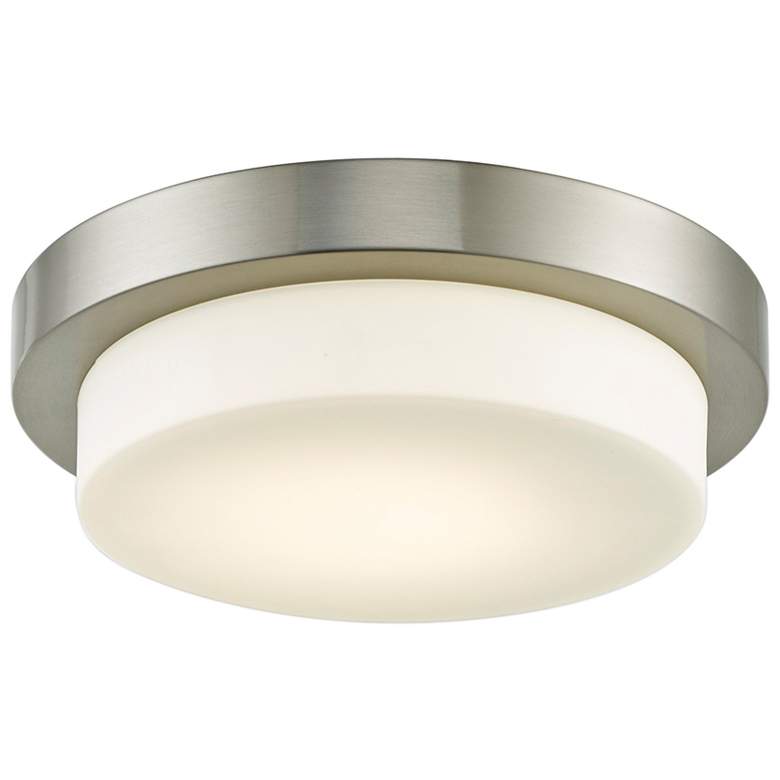 Image 2 Step 11" Wide Brushed Nickel LED Ceiling Light