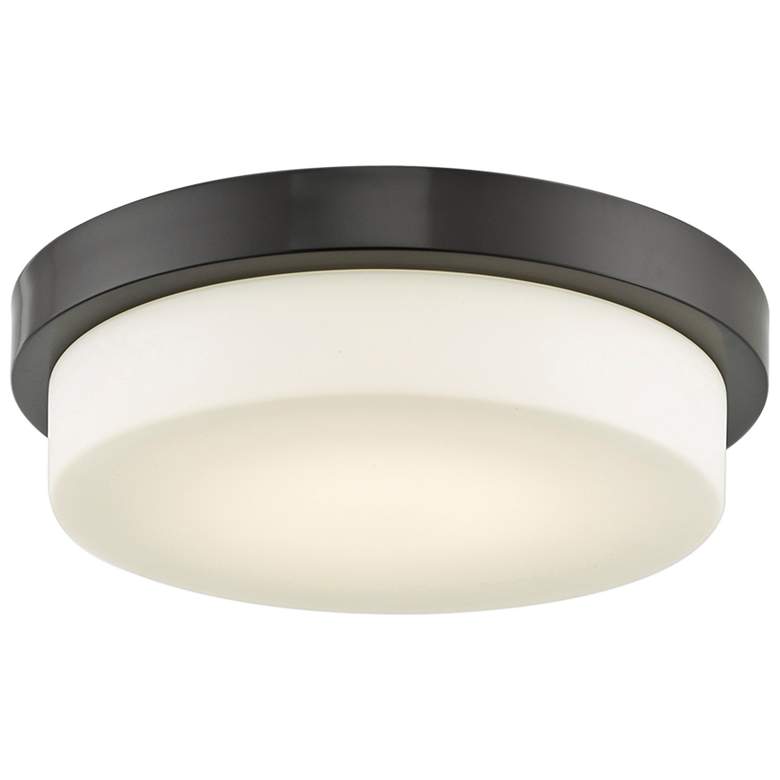 Image 2 Step 13 inch Wide Bronze LED Modern Ceiling Light