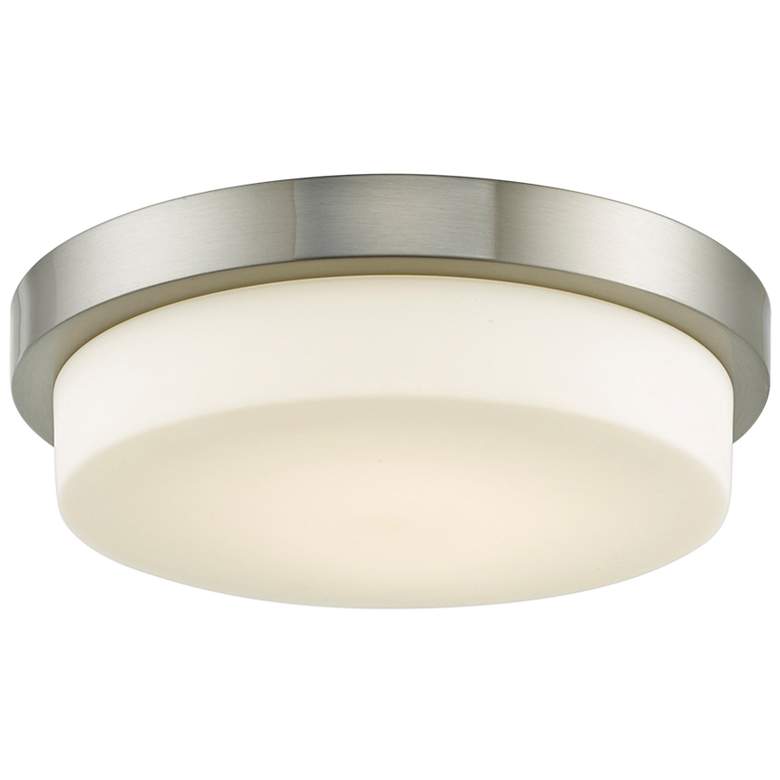Image 2 Step 13" Wide Brushed Nickel LED Ceiling Light