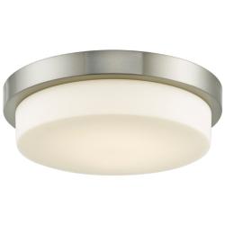 Step 13&quot; Wide Brushed Nickel LED Ceiling Light