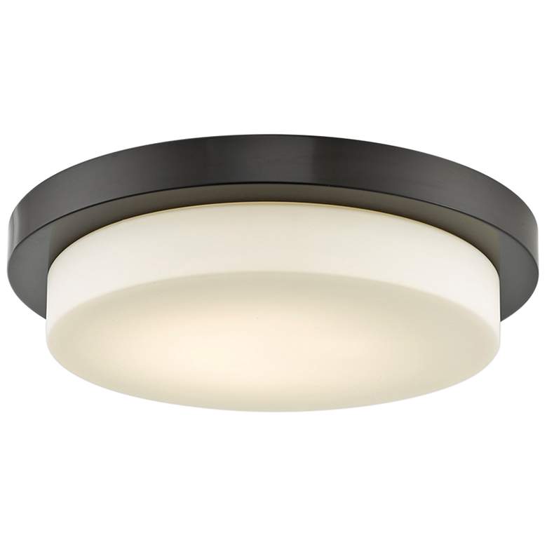 Image 1 Step 16 inch Wide Bronze Modern LED Ceiling Light