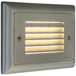 Step 4 3/4&quot;W Horizontal Louver Amber LED Outdoor Step Light