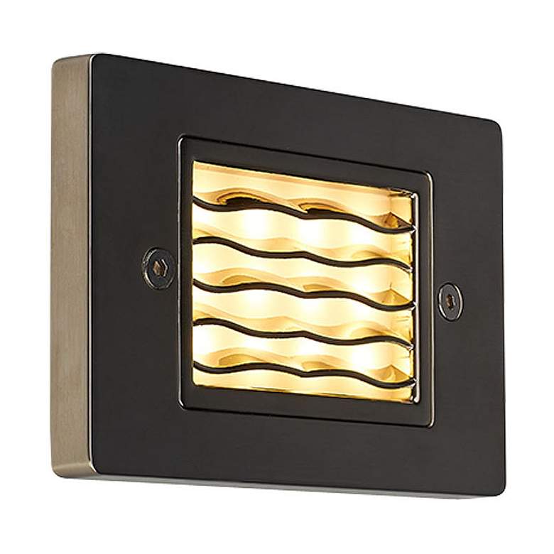 Image 1 Step 4 3/4"W Horizontal Wave 3000K LED Outdoor Step Light