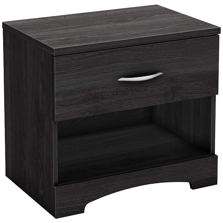 Image 1 Step One Collection Gray Oak Night Stand