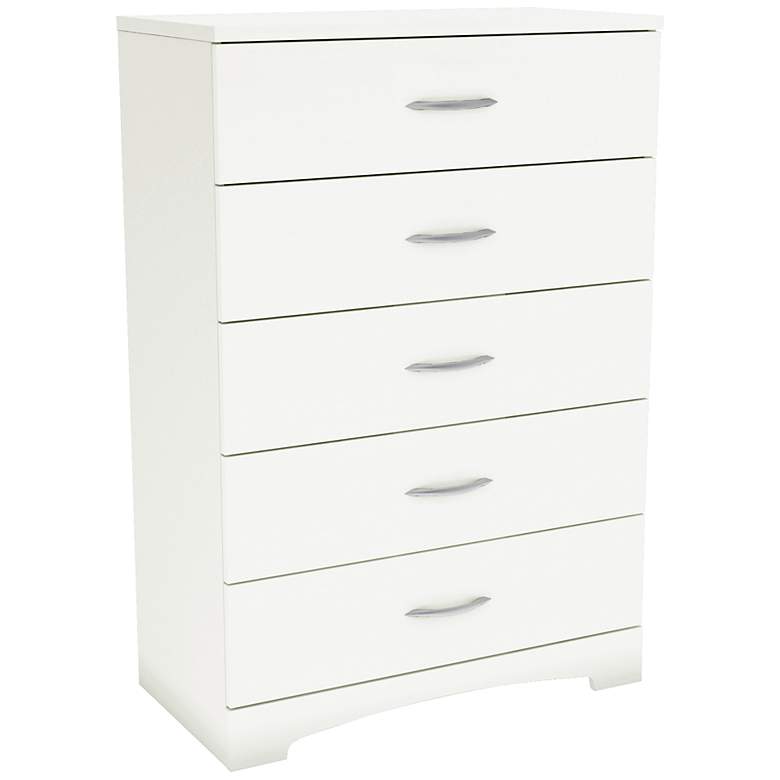 Image 1 Step One Collection Pure White 5-Drawer Chest