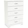 Step One Collection Pure White 5-Drawer Chest