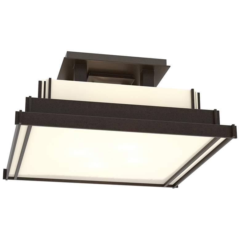 Image 1 Steppe 17" Wide Oil-Rubbed Bronze Ceiling Light