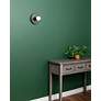 6_Stepped Discus 8" High Carbon Matte Black Wall Sconce more views
