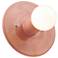 Stepped Discus Wall Sconce - Gloss Blush