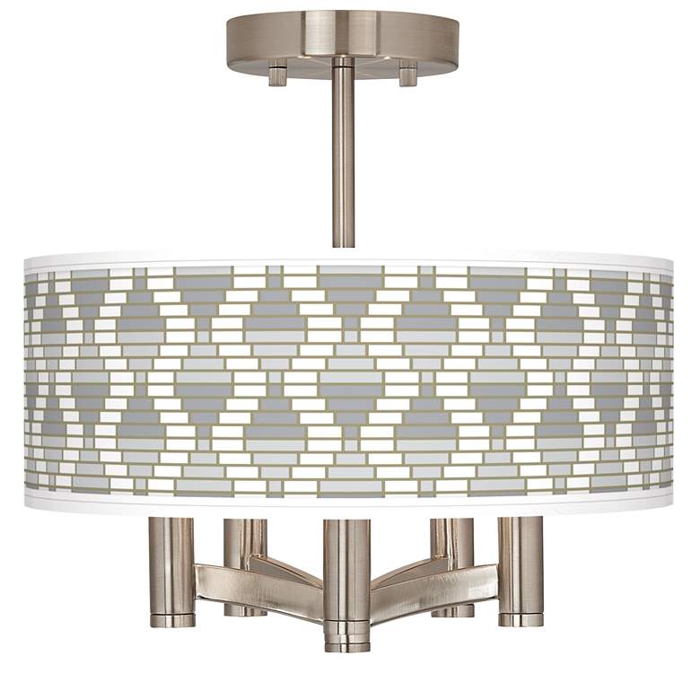 Stepping Out Ava 5-Light Nickel Ceiling Light