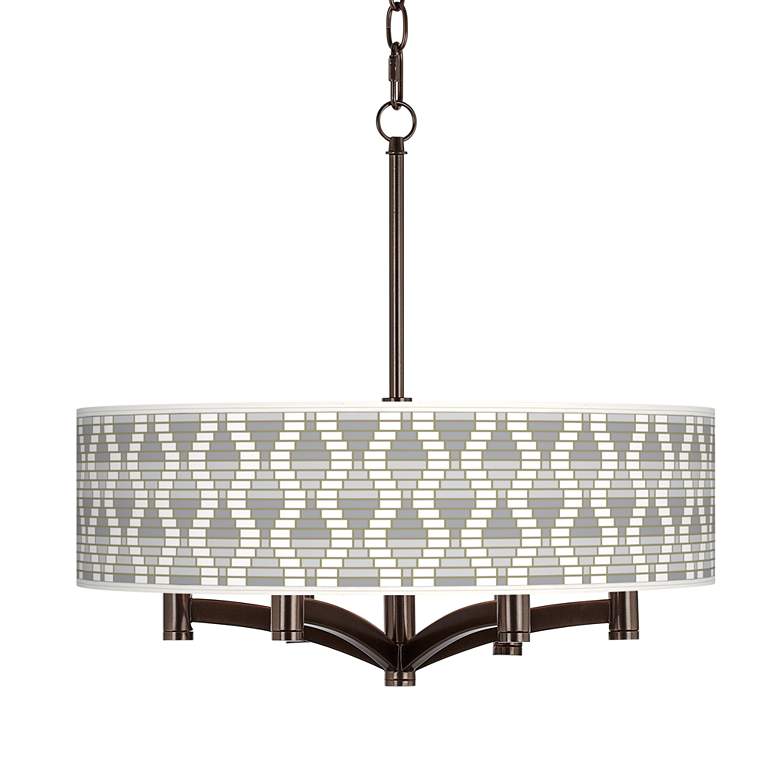 Image 1 Stepping Out Ava 6-Light Bronze Pendant Chandelier