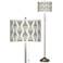 Stepping Out Brushed Nickel Pull Chain Floor Lamp