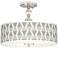 Stepping Out Giclee 16" Wide Semi-Flush Ceiling Light