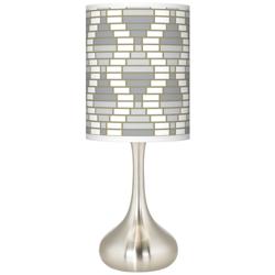 Stepping Out Giclee Modern Droplet Table Lamp