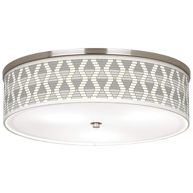 Image 1 Stepping Out Giclee Nickel 20 1/4" Wide Ceiling Light