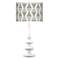 Stepping Out Giclee Paley White Table Lamp