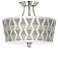 Stepping Out Tapered Drum Giclee Ceiling Light