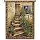 Steps to the Villa Large  75" High Wall Tapestry