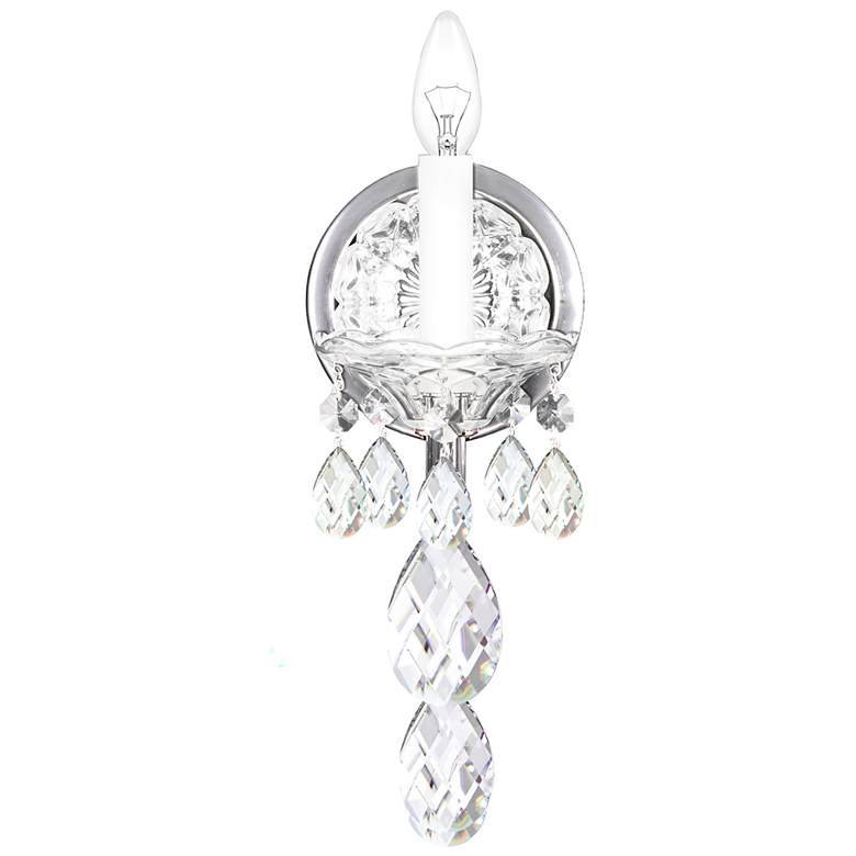 Image 2 Sterling 15"H x 5"W 1-Light Crystal Wall Sconce in Silver