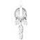 Sterling 15"H x 5"W 1-Light Crystal Wall Sconce in Silver