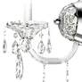 3_Sterling 15"H x 5"W 1-Light Crystal Wall Sconce in Silver more views