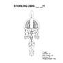 5_Sterling 15"H x 5"W 1-Light Crystal Wall Sconce in Silver more views