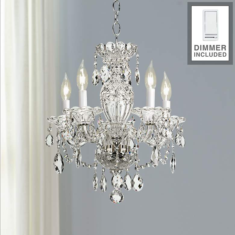 Image 1 Sterling 16 inch Wide Heritage Crystal Chandelier with Dimmer