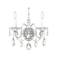 Sterling 2-Light Wall Sconce in Silver with Swarovski Crystal