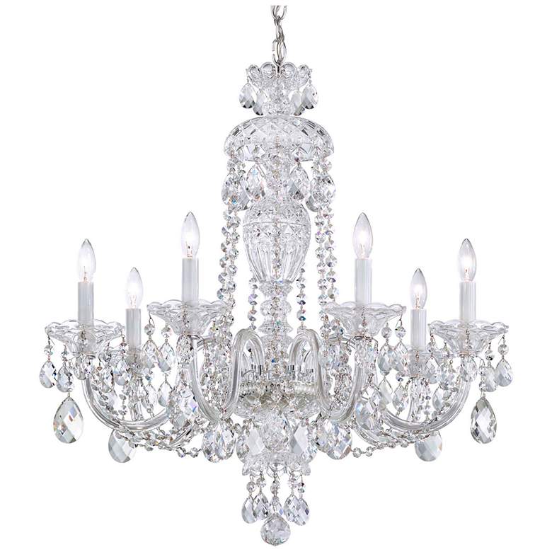 Image 1 Sterling 26 inchH x 25 inchW 7-Light Crystal Chandelier in Silver