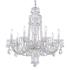 Sterling 26"H x 25"W 7-Light Crystal Chandelier in Silver