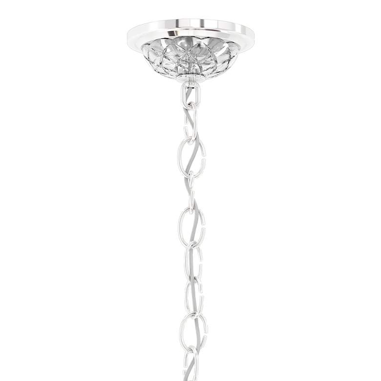 Image 4 Sterling 26"H x 25"W 7-Light Crystal Chandelier in Silver more views
