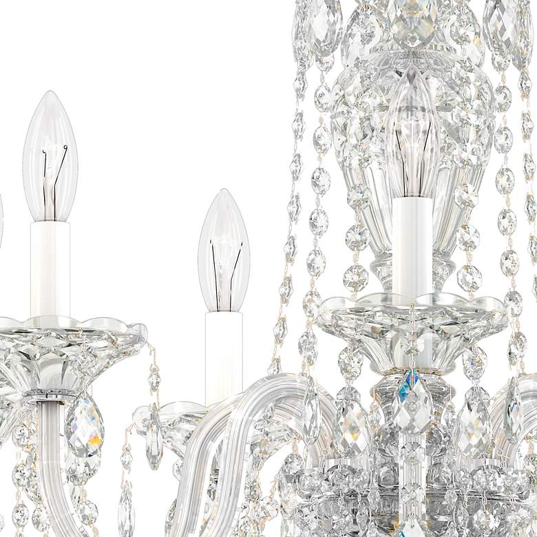 Image 5 Sterling 26"H x 25"W 7-Light Crystal Chandelier in Silver more views
