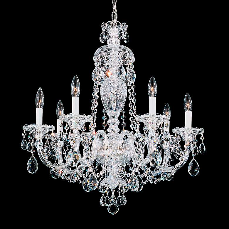 Image 6 Sterling 26"H x 25"W 7-Light Crystal Chandelier in Silver more views