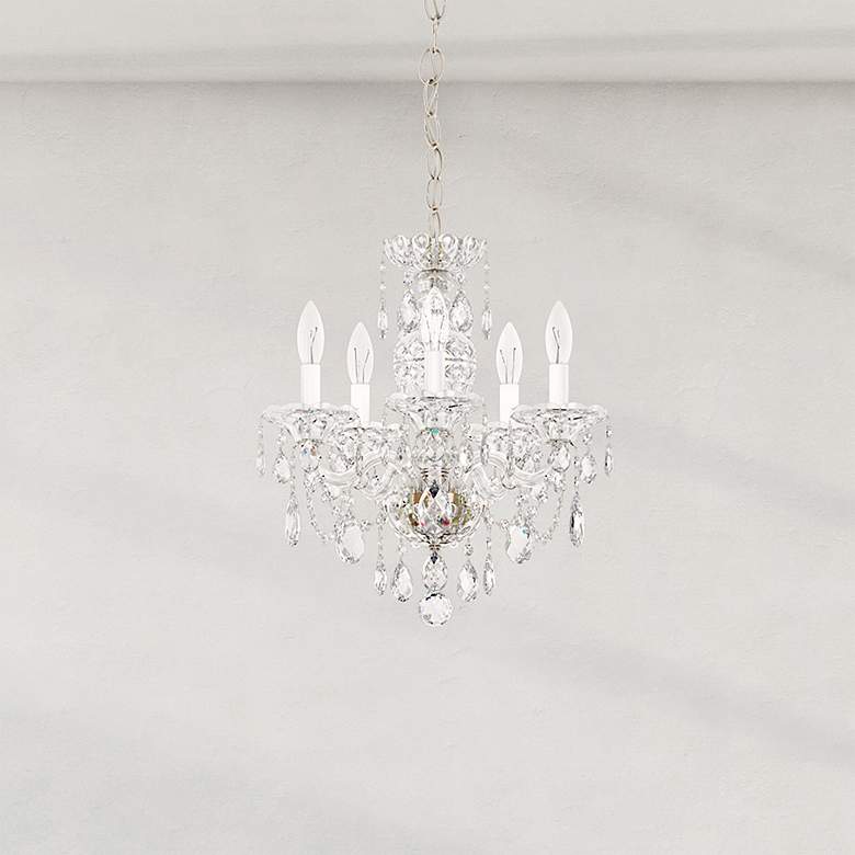 Image 1 Sterling 5-Light Chandelier in Silver with Swarovski Crystal