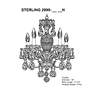 7_Sterling 5-Light Chandelier in Silver with Swarovski Crystal more views