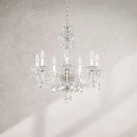 Image1 of Sterling 7-Light Chandelier in Silver with Swarovski Crystal