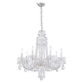 Image3 of Sterling 7-Light Chandelier in Silver with Swarovski Crystal more views