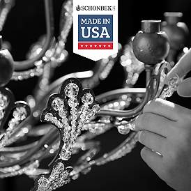 Image4 of Sterling 7-Light Chandelier in Silver with Swarovski Crystal more views