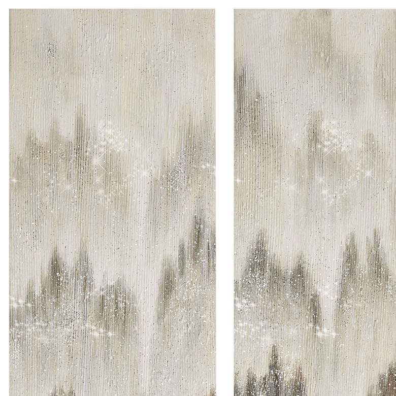 Image 3 Sterling Mist 35" High 3-Piece Canvas Wall Art Set more views