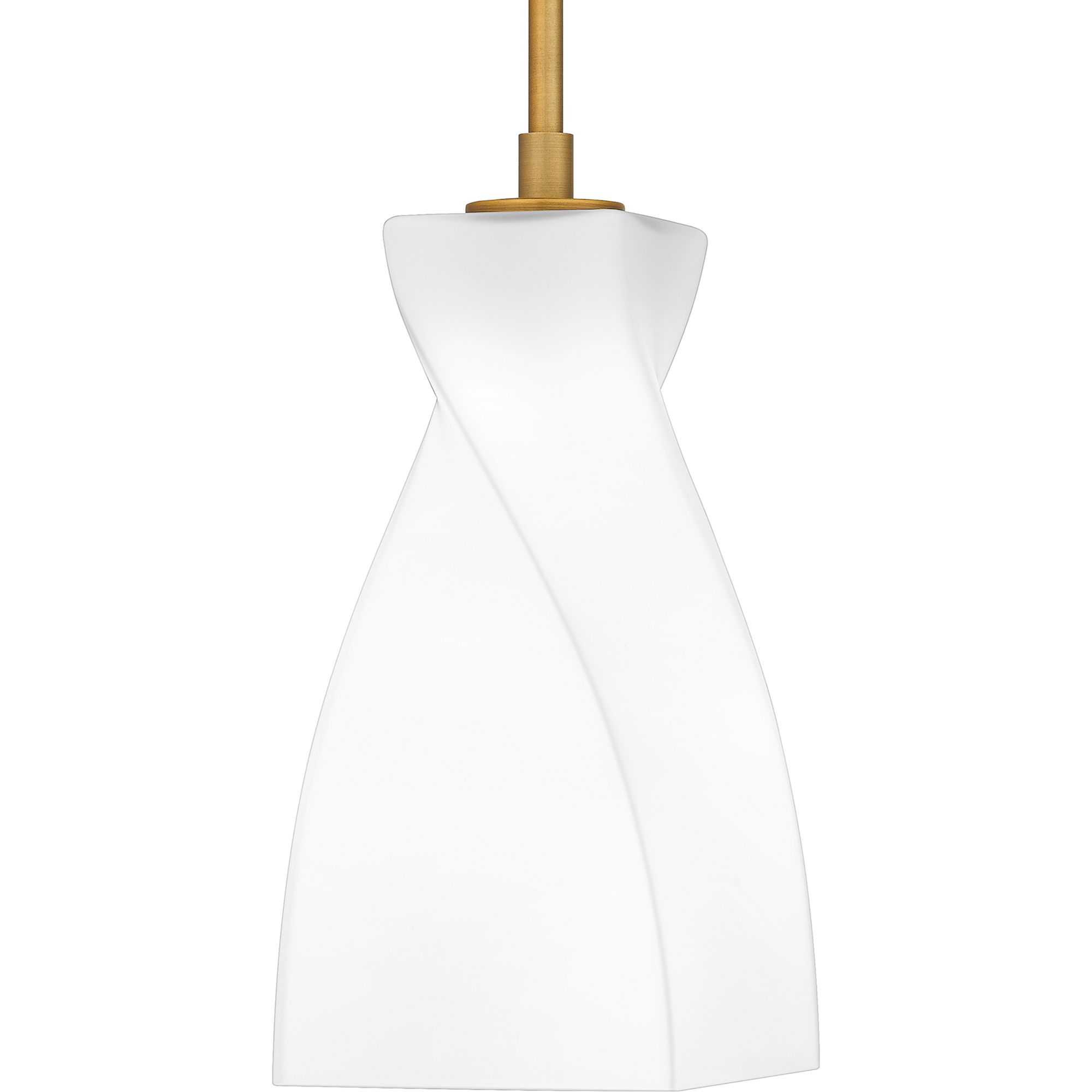 Stetson 1-Light Brushed Gold Mini Pendant