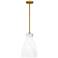 Stetson 1-Light Brushed Gold Mini Pendant